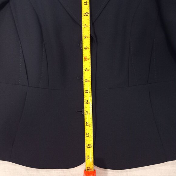 Precis Women's Blazer Jacket Navy Blue Office Career Stylish Classy Size 14 - Picture 4 of 7